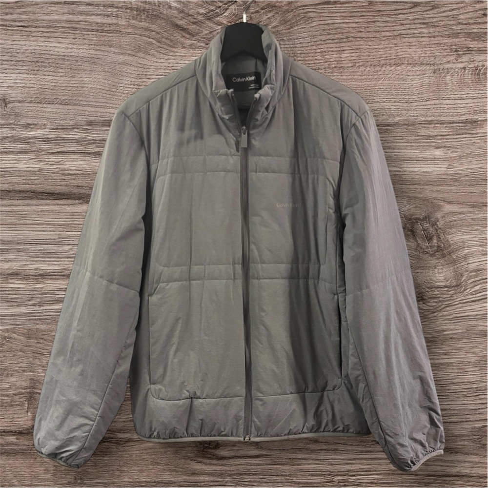 Calvin Klein Nylon Quilted Thermal Bomber Jacket